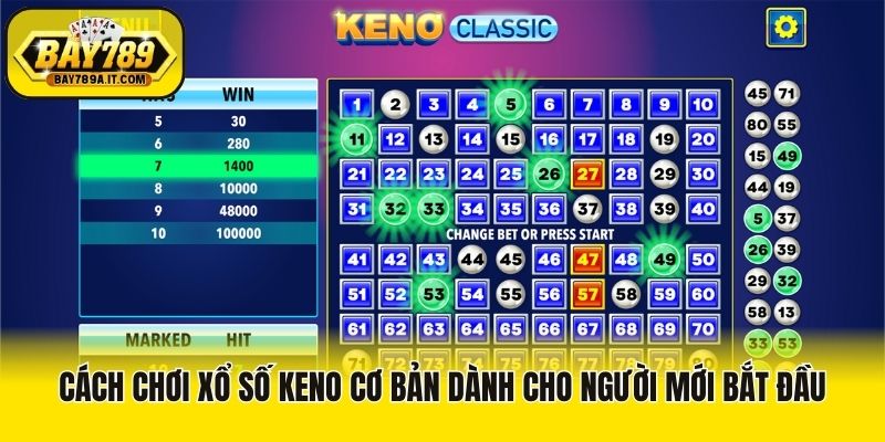 Cách chơi xổ số Keno cơ bản dành cho người mới bắt đầu